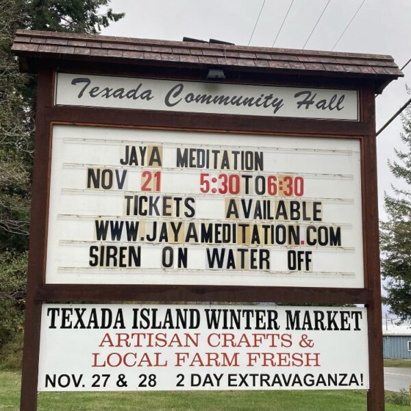 Texada Island, B.C. Community Meditation